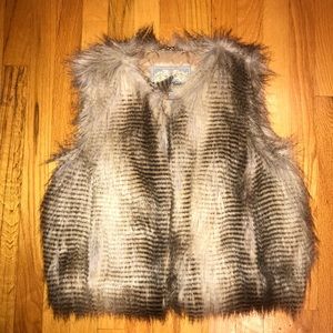 Faux fur vest